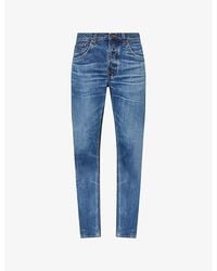 Nudie Jeans - Solid Ollie Straight-Leg Denim Jeans - Lyst