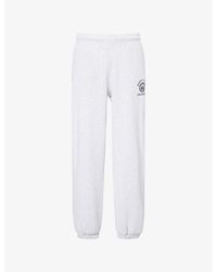 Sporty & Rich - California Logo-Emblem Cotton-Blend Jogging Bottoms - Lyst