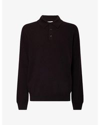 Paul Smith - Long-Sleeve Cashmere Knitted Polo Shirt - Lyst