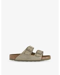 Birkenstock - Arizona Two-Strap Suede Sandals - Lyst