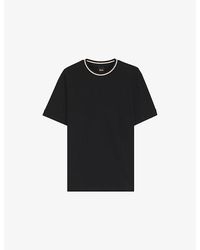 BOSS - Striped-Collar Regular-Fit Cotton-Piqué T-Shirt - Lyst