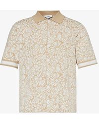CHE - Daisy Floral-jacquard Cotton Knitted Shirt - Lyst