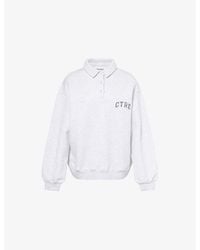 The Couture Club - Ctre Relaxed-Fit Cotton-Blend Polo Sweatshirt - Lyst