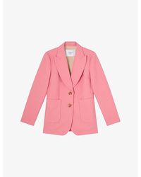 LK Bennett - Aimee Peak-Lapels Petite Woven Jacket - Lyst