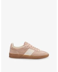 BOSS - Branded Suede Trainers - Lyst