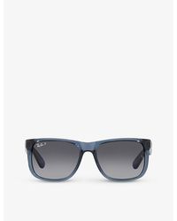 Ray-Ban - Rb4165 Justin Rectangle-frame Acetate Sunglasses - Lyst