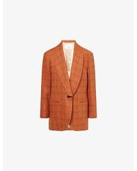 Weekend by Maxmara - Mintea Check Wool-Blend Blazer - Lyst