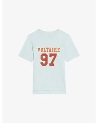 Zadig & Voltaire - Boo Rhinestone-Embellished Cotton-Jersey T-Shirt - Lyst