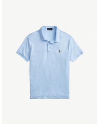 Polo Ralph Lauren - Short-Sleeved Logo-Embroidered Custom Slim-Fit Cotton-Jersey Polo Shirt - Lyst