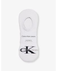Calvin Klein - Classic High-footie Cotton-blend Knitted Socks - Lyst