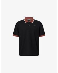 Marni - Contrast-Trims Logo-Embroidered Cotton Polo Shirt - Lyst