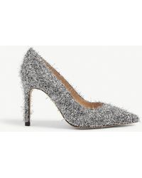 Sandro Metallic Wool-and-silk Blend Courts