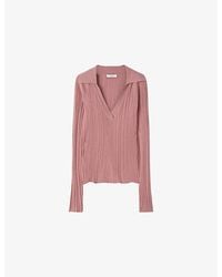 JOSEPH - Chelia Plissé Knitted Top - Lyst