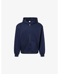 Skims - Fleece Lounge Zip-Up Cotton-Blend Hoody - Lyst