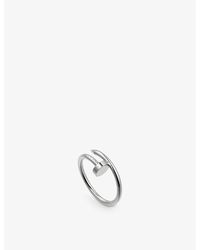Cartier - Juste Un Clou Small 18ct White-gold Ring - Lyst