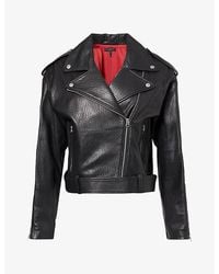 Rag & Bone - Penelope Biker Leather Jacket - Lyst