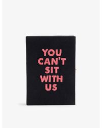 Olympia Le-Tan - You Can't Sit With Us Cotton, Wool And Silk-blend Clutch Bag - Lyst