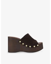 KG by Kurt Geiger - Rua Suede Wedges - Lyst