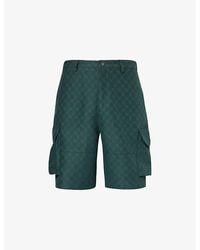 Daily Paper - Benji Brand-embellished Woven Cargo Shorts X - Lyst