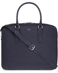 Sandro Downtown Leather Briefcase - Blue