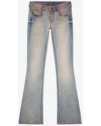 DIESEL - 1969 D-ebbey Flared-leg Low-rise Denim Jeans - Lyst