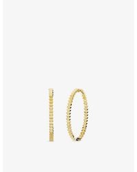 Apm Monaco - Up And Down Statement Alloy And Cubic Zirconia Hoop Earrings - Lyst