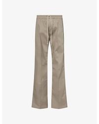 Rick Owens - Dietrich Drawstring-Waist Stretch-Cotton Trousers - Lyst