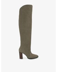 Carvela Kurt Geiger - Allora Over-The-Knee Faux-Leather Heeled Boots - Lyst
