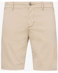 PAIGE - Phillips Classic-fit Straight-leg Stretch-cotton Shorts - Lyst