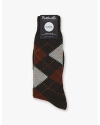 Pantherella - Racton Knitted Wool-Blend Socks - Lyst
