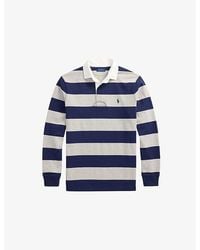 Polo Ralph Lauren - The Iconic Striped Cotton-Jersey Rugby Shirt - Lyst