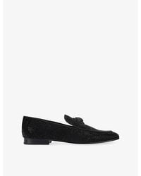 Kurt Geiger - Hugh 2 Embellished Velvet Loafers - Lyst