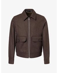 Paul Smith - Harrington Zip Wool-Blend Jacket - Lyst