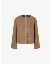 Reformation - Lucia Round-Neck Wool-Blend Jacket - Lyst