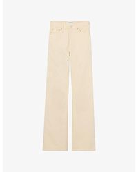 Claudie Pierlot - High-Rise Flared-Leg Denim Jeans - Lyst