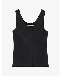 AllSaints - Milla Scoop-Neck Silk-Blend Cami Top - Lyst