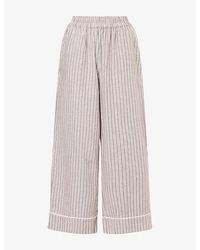 Lounge Underwear - Stripe Cotton Pyjama Bottoms - Lyst