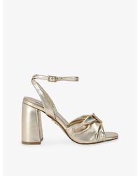 Steve Madden - Montage Faux-Leather Heeled Sandals - Lyst