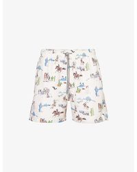 Boardies - Creamwild West Recycled-polyester Swim Shorts - Lyst