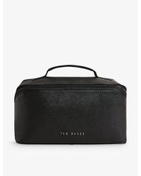 Ted Baker - Hanss Brand-plaque Leather Washbag - Lyst