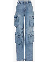 GOOD AMERICAN - Regular-fit Mid-rise Denim-blend Jeans - Lyst