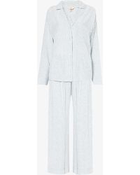 Eberjey - Nautico Striped Cotton-blend Pyjama Set - Lyst
