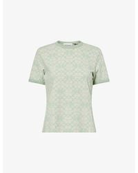 COACH - X Brain Dead Signature Ringer Cotton-Jersey T-Shirt - Lyst