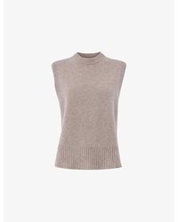 Whistles - Wool Sleeveless Tank Top - Lyst