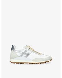 Hogan - Allacciato H699 Leather And Suede Trainers - Lyst