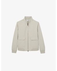 Reiss - Rufus Funnel-Neck Zip Woven Jacket - Lyst
