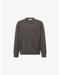 The Row - Memphis V-Neck Cashmere And Linen Jumper - Lyst