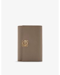 Loewe - Anagram Small Leather Vertical Wallet - Lyst