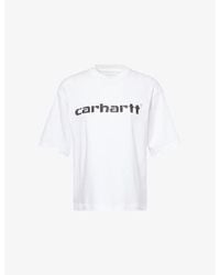 Carhartt - Archive Script Logo-Print Cotton T-Shirt - Lyst