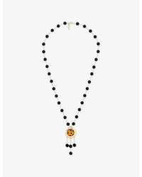 The Kooples - Beaded Brass Pendant Necklace - Lyst